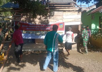 Memasuki Hari Ketiga TMMD Sumber Makmur Kebut Pembongkaran Rumah Tidak Layak Huni