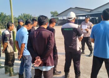 ​Sat Binmas Polres Mesuji Gelar Sambang dan Binluh Antisipasi Karhutla di PT Silva CRF Mesuji, Sabtu, 26 Juli 2025 jam 08.00 Wib