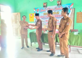 Serah Terima Jabatan (Sertijab) Kepala SDN 5 Way Serdang Kabupaten Mesuji, Provinsi Lampung