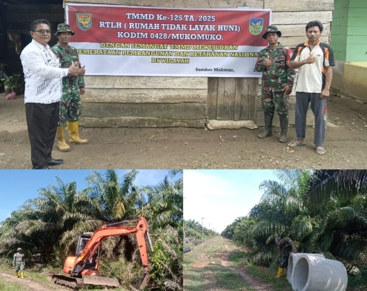 Bangun Infrastruktur dan Tingkatan Ketahanan Sosial Masyarakat, Difokuskan TMMD ke-125 Kodim 0428/Mukomuko