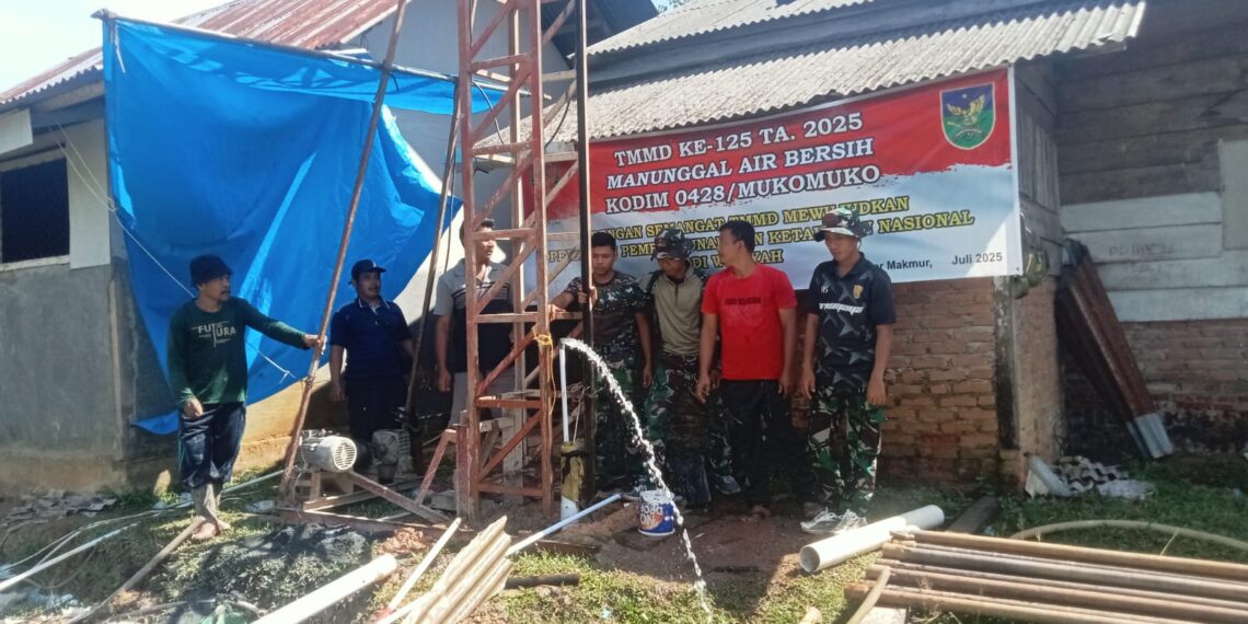 Program TMMD ke-125 Reguler Kodim 0428/MM Hari ke-13 Berjalan Sukses dan Penuh Semangat