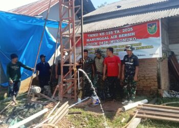 Program TMMD ke-125 Reguler Kodim 0428/MM Hari ke-13 Berjalan Sukses dan Penuh Semangat