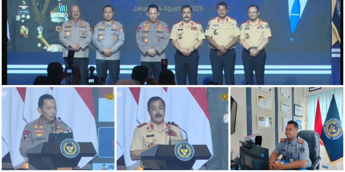 Rutan Tarutung Ikuti Penandatanganan Nota Kesepahaman dan Perjanjian Kerjasama Polri dengan Kemen Imigrasi