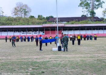 Paskibra Siborongborong Matangkan Persiapan Jelang HUT ke-80 RI