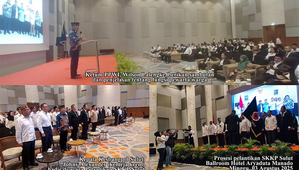 Berikan Sambutan pada Pelantikan Pengurus SKKP Sulawesi Utara, Ketum PPWI Jelaskan Fungsi Pewarta Warga