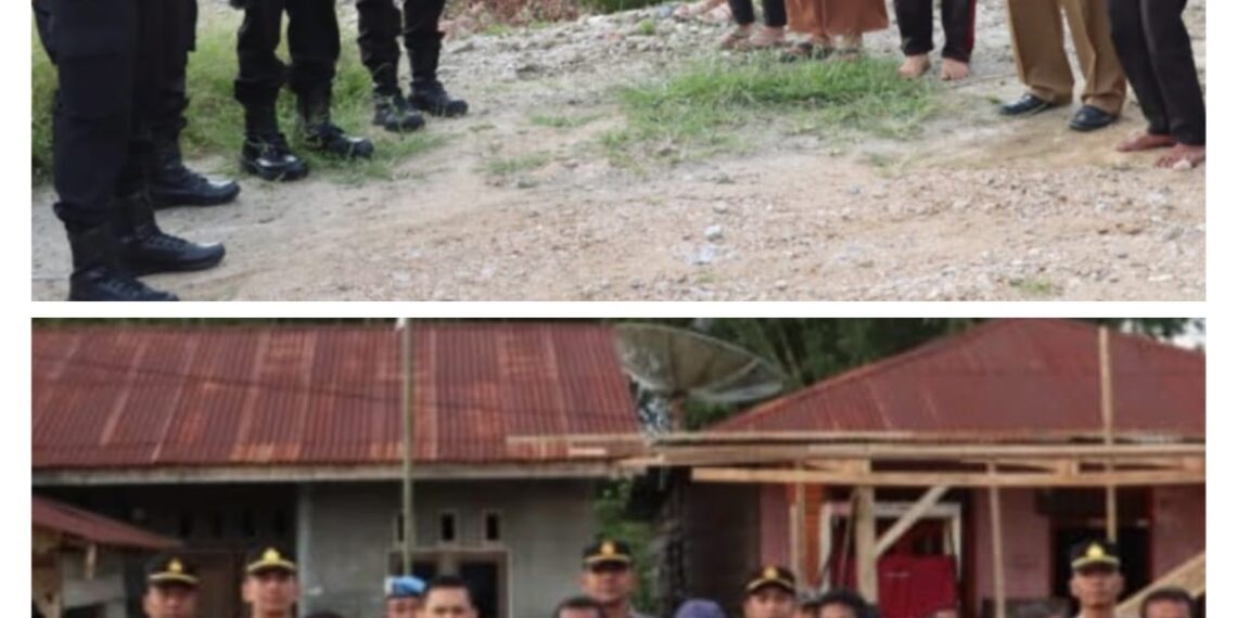 Desa Bintang Dan Bintang Mersada Terima Bantuan Sembako Dari Polres Dairi Buat Korban Angin Puting Beliung