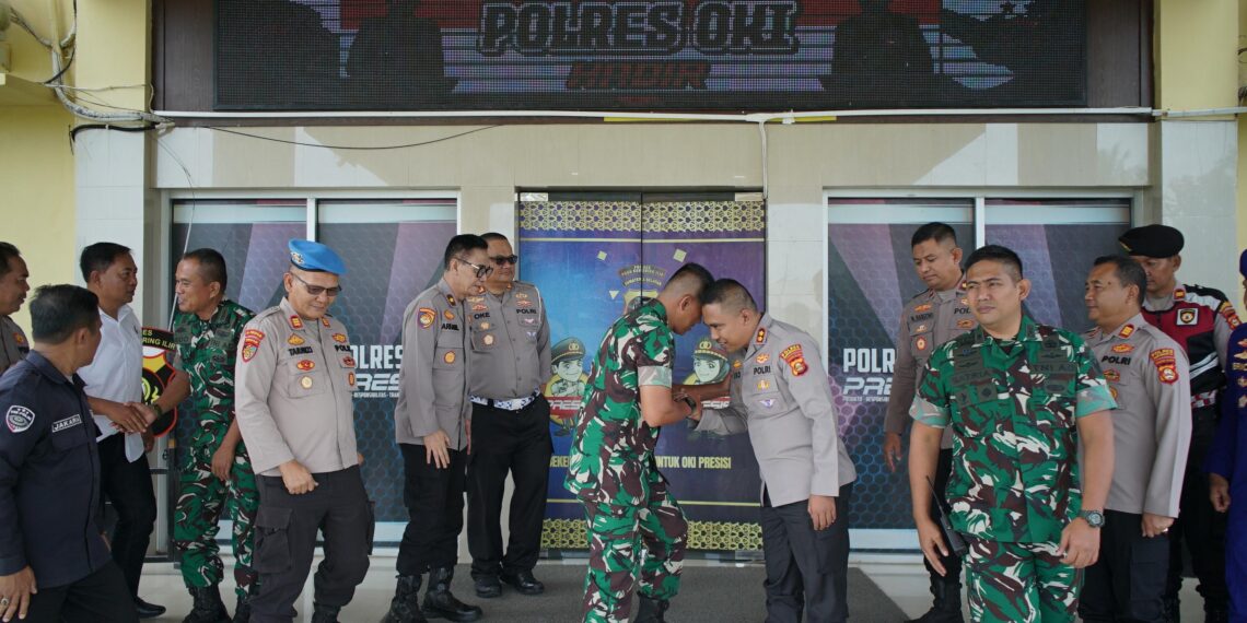Kapolres OKI Terima Kunjungan Danbrigif 8/GC di Mapolres OKI