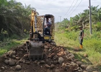 TMMD Reguler ke-125 Kodim 0428/Mukomuko Mencatat Kemajuan Signifikan: Jalan di Desa Wonosalam Telah Terkoral 1.250 Meter