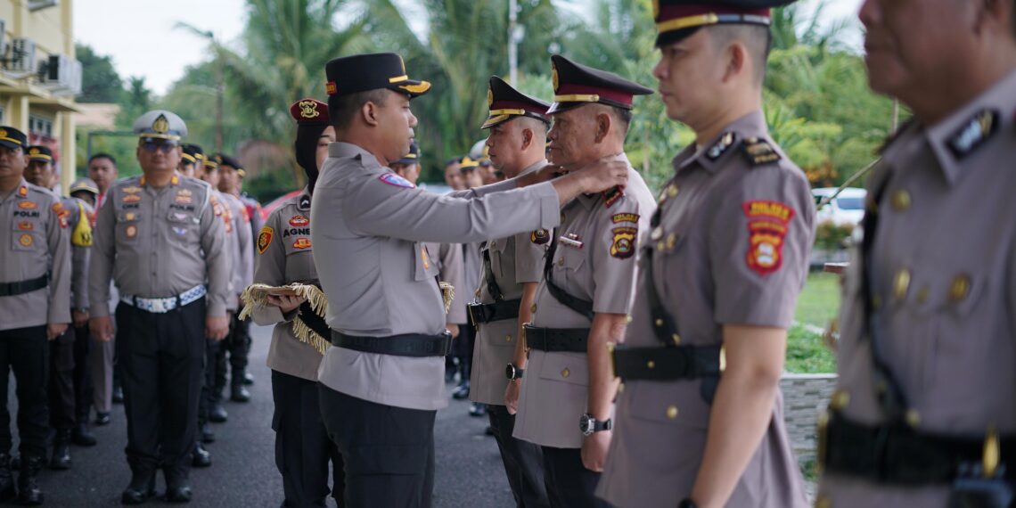 Kapolres OKI Apresiasi Pejabat Lama, Ajak Pejabat Baru Tingkatkan Pelayanan