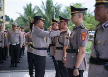 Kapolres OKI Apresiasi Pejabat Lama, Ajak Pejabat Baru Tingkatkan Pelayanan