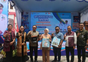 Bupati Taput Hadiri Launching Aplikasi TAPATUPA, Penyerahan CSR dan Sosialisasi SIMPEL