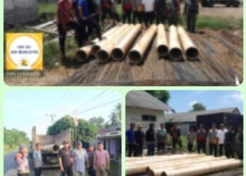 Dinas PUPR Kabupaten Mukomuko Serahkan Bantuan PVC Tanggap Darurat untuk Daerah Tersier DI Air Selagan