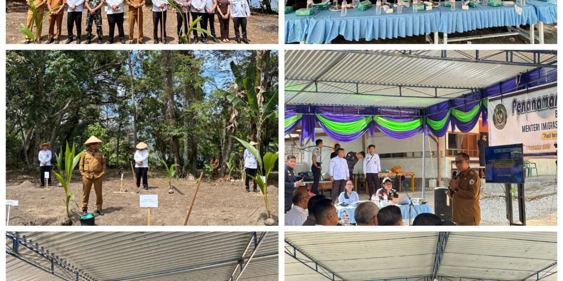 Dukung Asta Cita Presiden dan Program Akselerasi Menteri Imigrasi dan Pemasyarakatan, Rutan Tarutung Bersama Pemerintah Daerah Kab. Tapanuli Utara Tanam 500 Bibit Pohon Kelapa