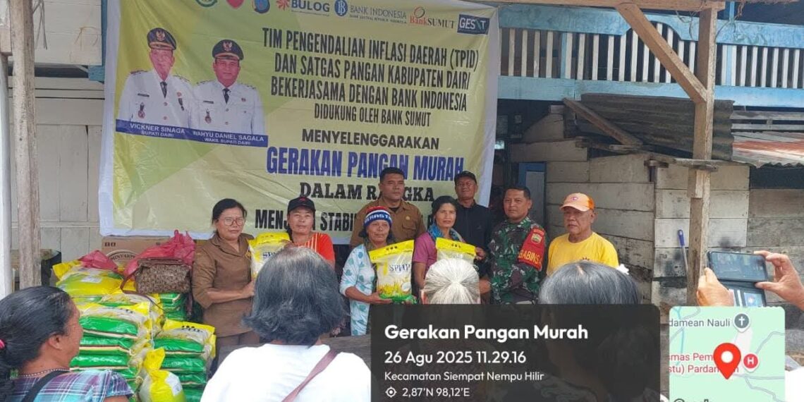 Jaga Ketersediaan Pasokan Dan Harga Komoditi Pangan, Pemkab Dairi Gelar Gerakan Pangan Murah
