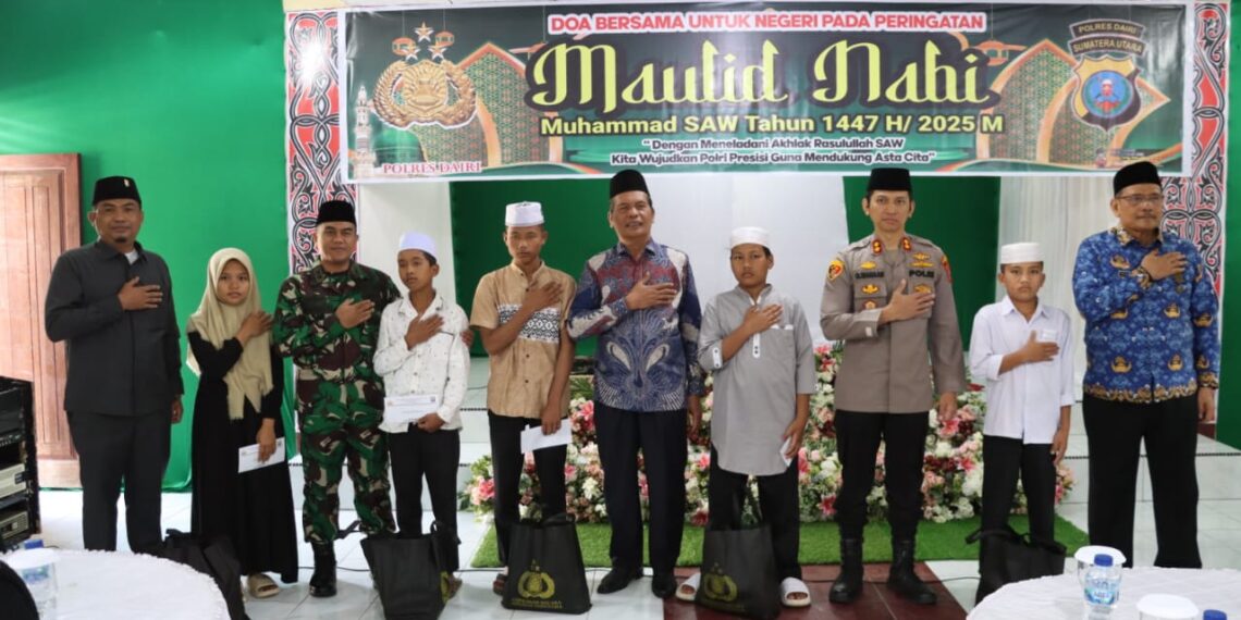 Memperingati Maulid Nabi Muhammad SAW 1447 H/2025 M,Polres Dairi Gelar Doa Bersama