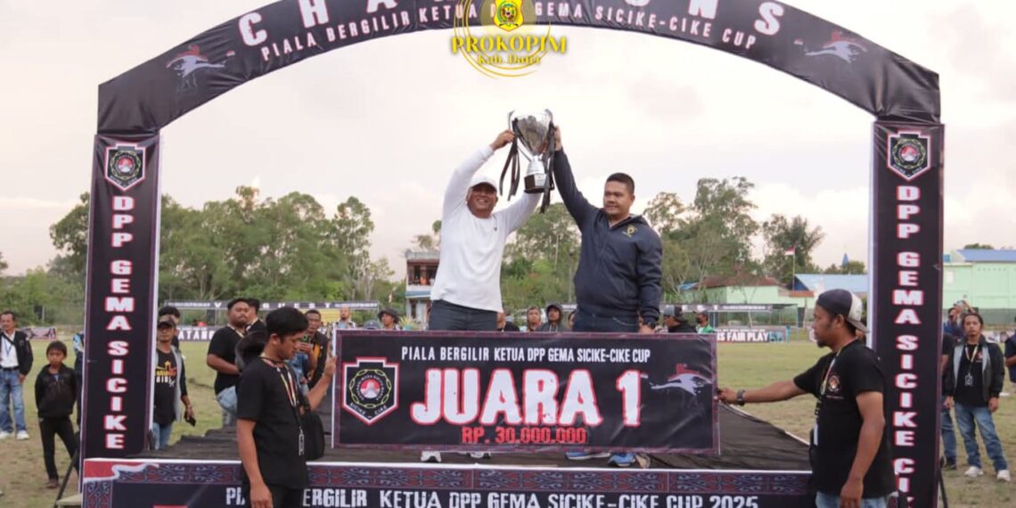 Wakil Bupati Dairi Hadiri Grand Final Turnamen Sepak Bola Gema Sicike-Cike 2025