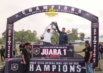 Wakil Bupati Dairi Hadiri Grand Final Turnamen Sepak Bola Gema Sicike-Cike 2025