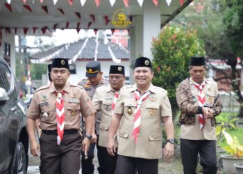 Sekda Dairi Buka Gladian Pimpinan Satuan Penegak Kwartir Cabang Gerakan Pramuka Dairi Tahun 2025
