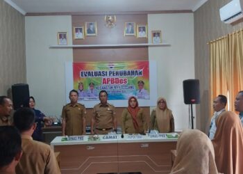 Camat Way Serdang Gelar Evaluasi APBDes Perubahan Tahun Anggaran 2025