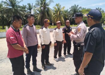 Ciptakan kondisi Kamtibmas yang Mantap di lingkungan Perusahaan, Polres Mesuji Lakukan Pembinaan Satpam