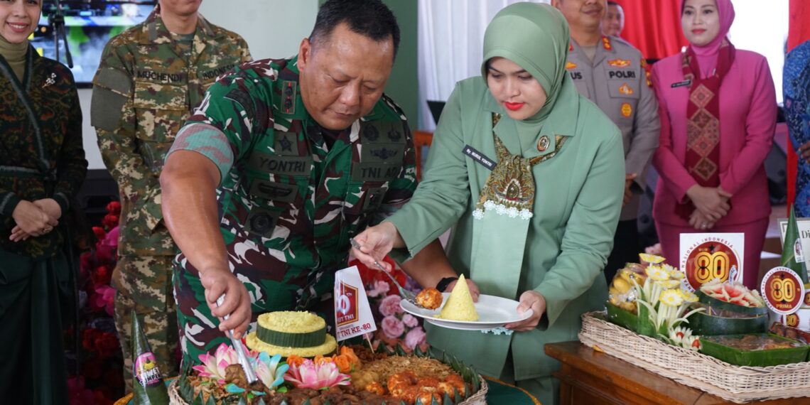 Kodim 0402/OKI-OI Gelar Acara Syukuran HUT TNI ke-80