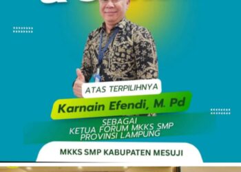 Selamat Dan Sukses Kepada Karnain Efendi Yang Terpilih Sebagai Ketua Forum MKKS SMP Provinsi Lpung