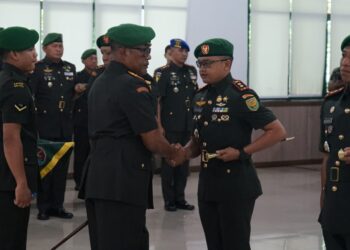 Danrem 044/Gapo Pimpin Sertijab Dandim 0402/OKI-OI