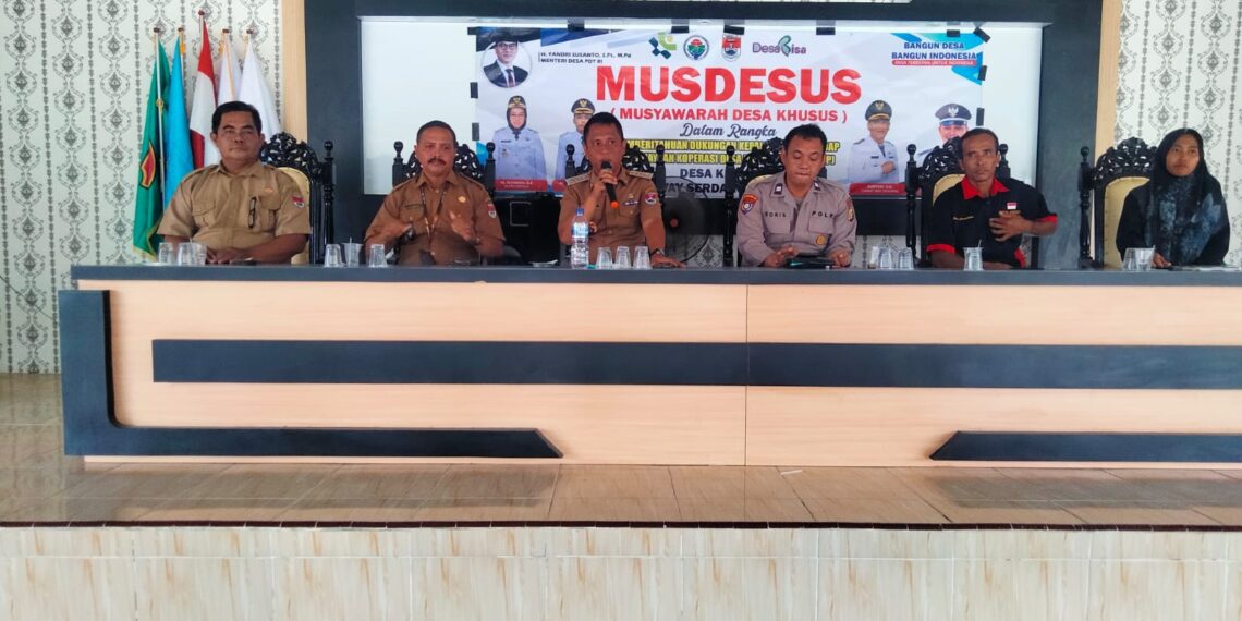 Camat Way Serdang Hadiri Musdesus Koperasi Merah Putih Secara Maraton