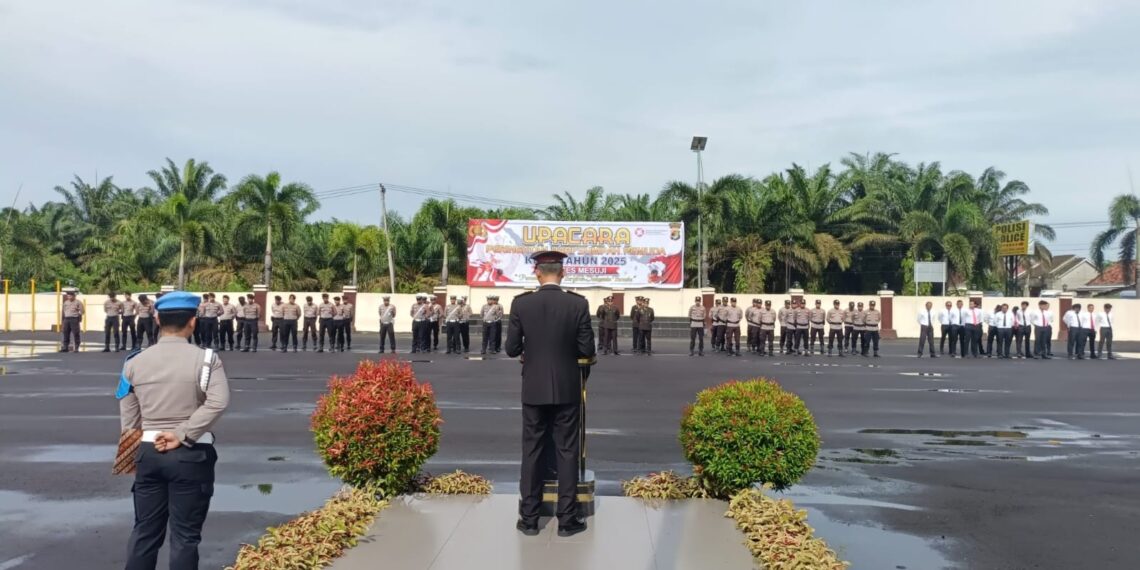 Polres Mesuji Gelar Upacara Peringatan Sumpah Pemuda ke-97 Dengan Khidmad