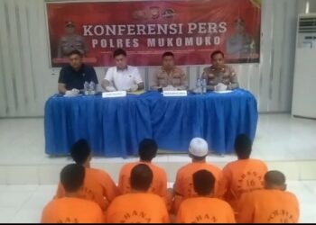 Op Musang Nala 2025 Polres Mukomuko Amankan 9 Tersangka Curamor