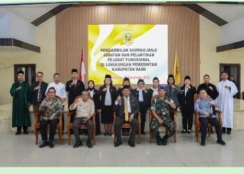 Pelantikan 8 Pejabat Fungsional, Ini Pesan Bupati Dairi