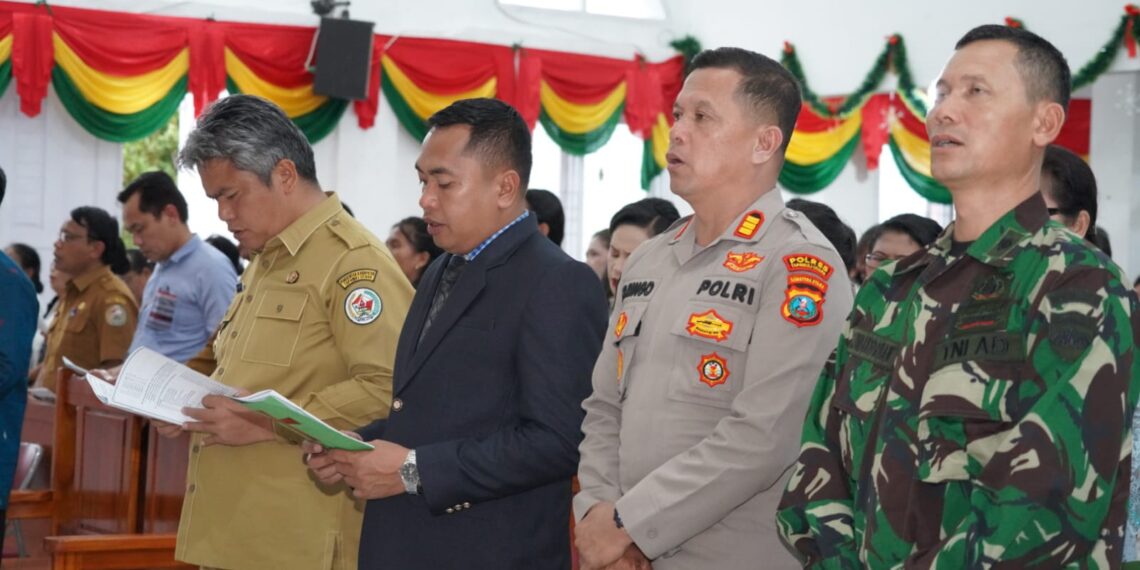 ‎Wakil Bupati Tapanuli Utara Hadiri Perayaan Natal Oikumene Kecamatan Muara ‎