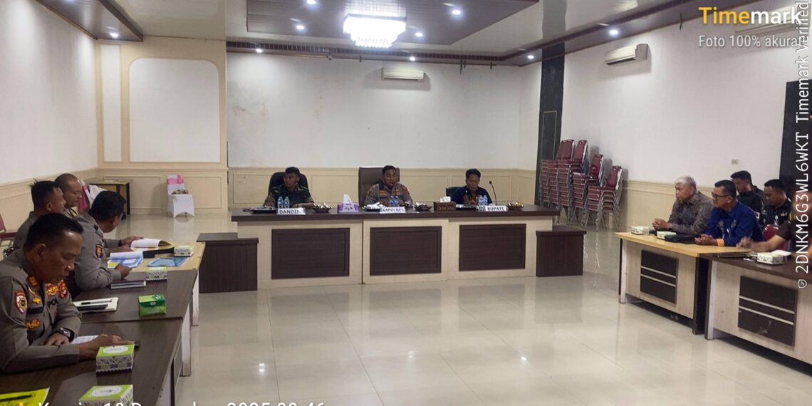 Polres Mesuji Melaksanakan Rakor Lintas Sektoral untuk Mempersiapkan Operasi Lalin 2025