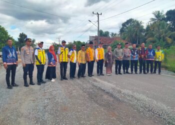 Bupati Mesuji Hj, Elfianah  Hadiri Tasyakuran Atas Dimulainya Rekontruksi Pembangunan Exit Tol