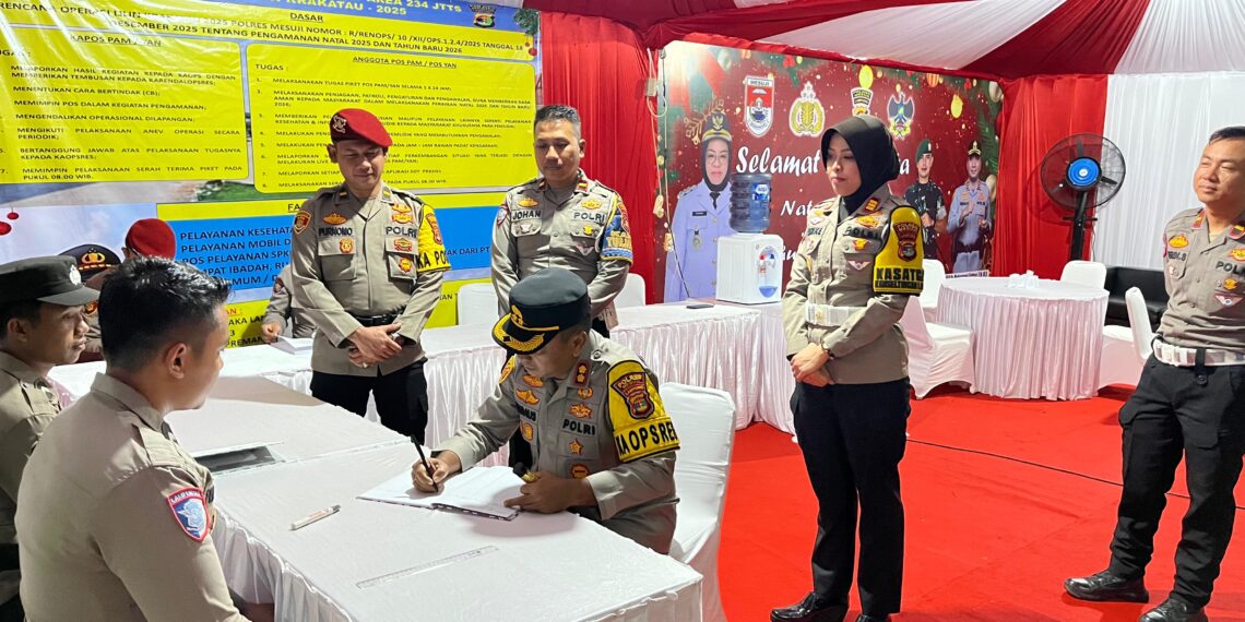 Kapolres Mesuji Melaksanakan Pengecekan 3 Pos Pengamanan  dan 2 Pos Pelayanan