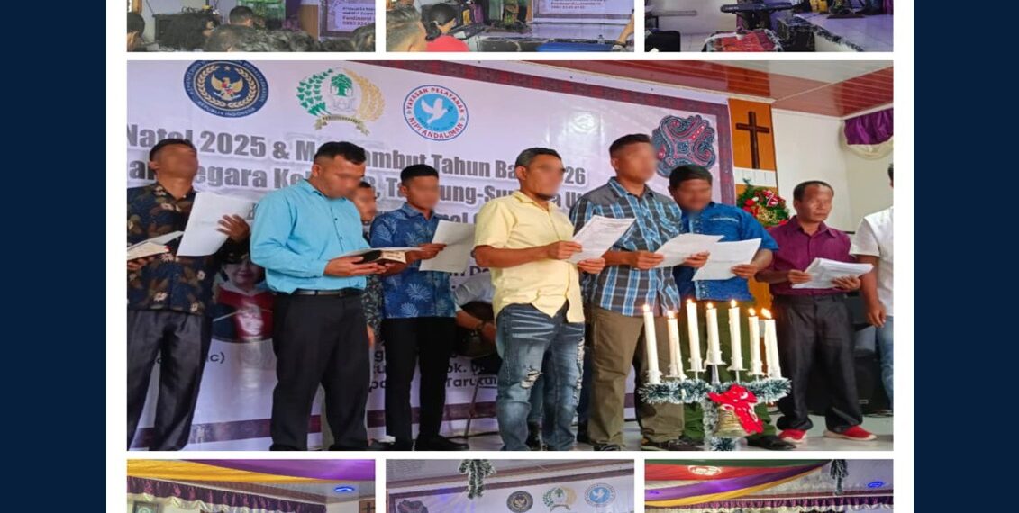 Perayaan Natal Yayasan Pelayanan Nipi Andaliman Bersama Pegawai dan Warga Binaan Rutan Kelas IIB Tarutung Berlangsung Penuh Sukacita