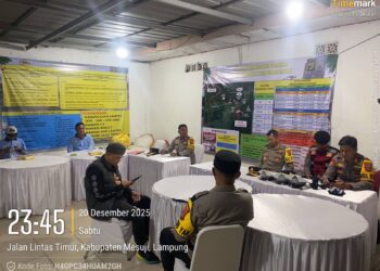 Kapolres Mesuji Pengecekan Ops Lalin Krakatau 2025, Memastikan Kesiapan Personil