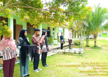 SMKN 1 Way Serdang Gelar Upacara Pembukaan Apel Pelatihan Paskibra