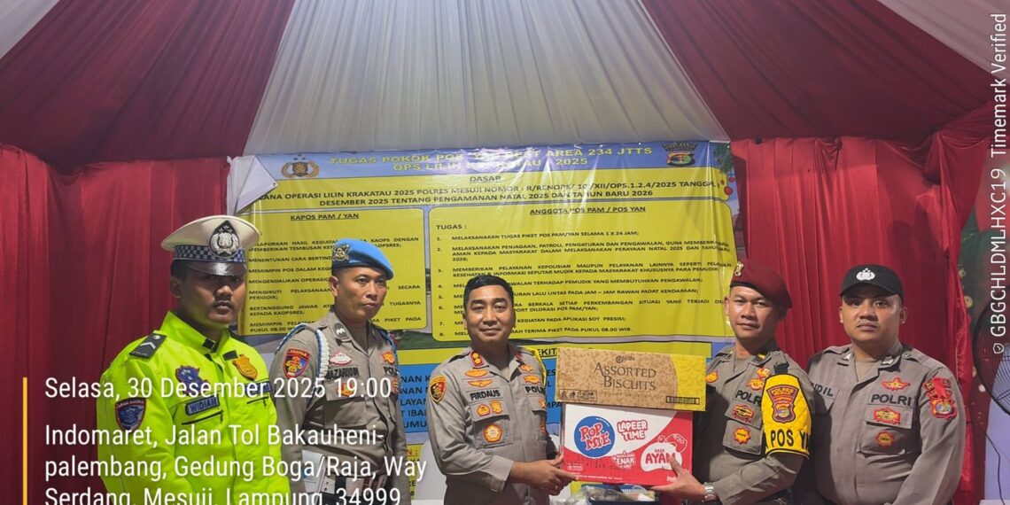 Kapolres Mesuji Kunjungi Pos Pam  dan Pos Yan di Mesuji