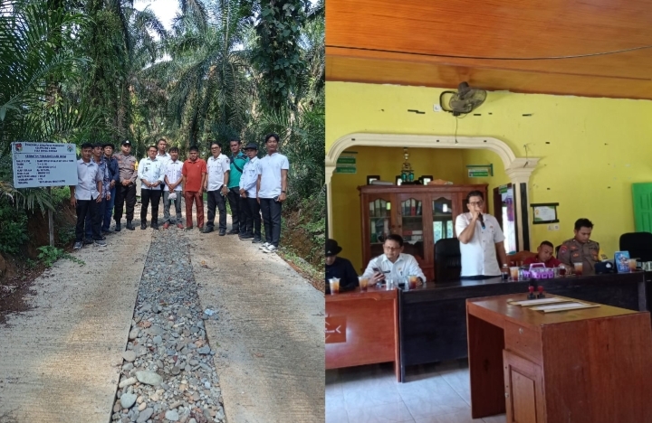 Pemdes Sungai Rengas Genjot Infrastruktur: Bangun Drainase dan Dua Jalan Rabat Beton dengan Dana Desa