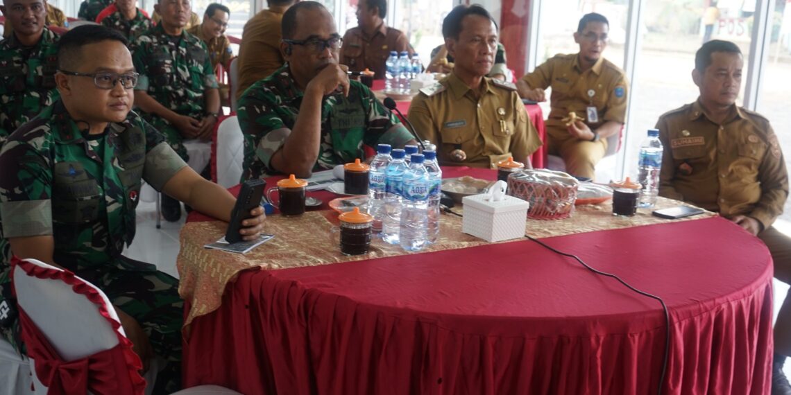 Dandim 0402/OKI-OI Dampingi Danrem 044/Gapo Vidcon Wakil Panglima TNI dan Tinjau Koperasi Merah Putih di OKI