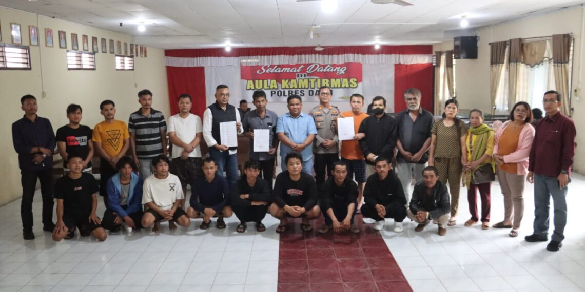 Restorative Justice Kasus Warga dan PT Gruti, Kini Semua Warga Yang Sempat Ditahan Polres Dairi Sudah Bebas