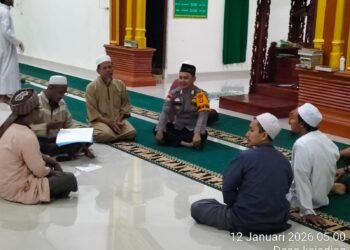 Polsek Way Serdang Gelar safari Subuh di Masjid Agung Desa Kejadian