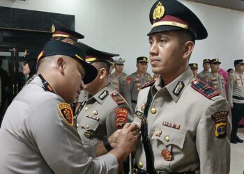 Polres Mesuji Gelar Sertijab dan Pisah Sambut Kasat Lantas, Kasat Intel, dan Kasi Was