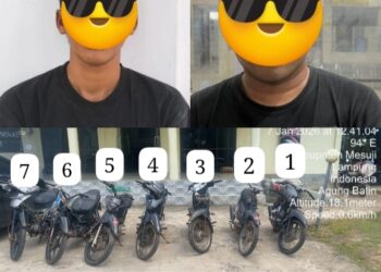 Polres Mesuji Tangkap IN, Pelaku curanmor di 7 TKP! IN Jual Motor Curian ke SO, yang Jadi Penadah